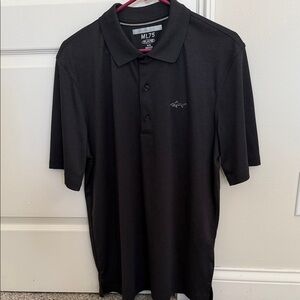 Greg Norman Play Dry Collection Black Polo Shirt, Medium, EUC